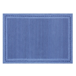 Pinstripe Blue 5 ft x 7 ft Hand Tufted Room Rug