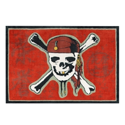 Disney Pirates of the Caribbean Red Skull 48 in x 70 in Room Rug